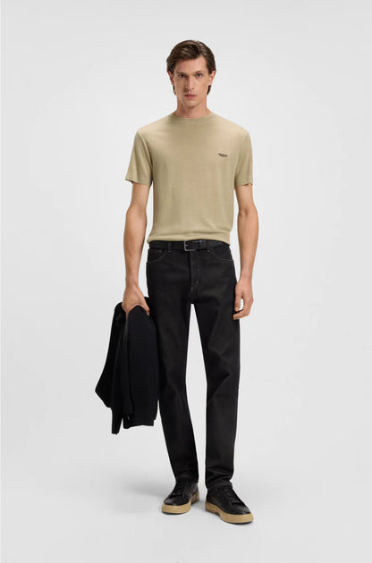 T-SHIRT WITH NUBUCK LOGO