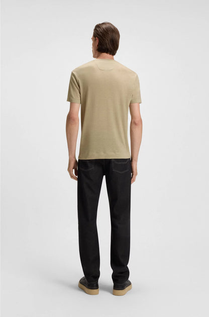 T-SHIRT WITH NUBUCK LOGO