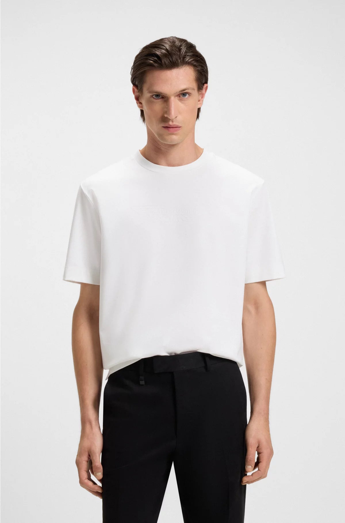 T-SHIRT WITH EMBOSSED LOGO