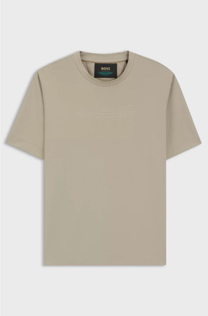T-SHIRT WITH EMBOSSED LOGO