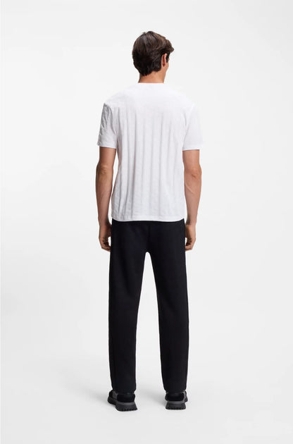 COTTON T-SHIRT WITH JACQUARD PATTERN
