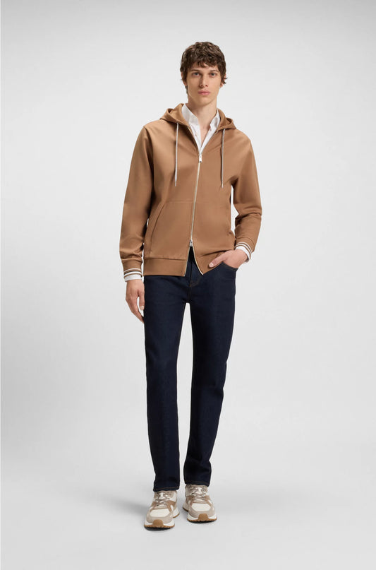 TRAINERS IN TUMBLED LEATHER WITH SUPPORTIVE OUTSOLE