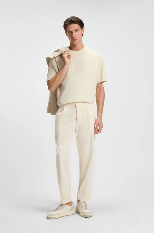 PEACHED-COTTON T-SHIRT WITH DOUBLE B MONOGRAM