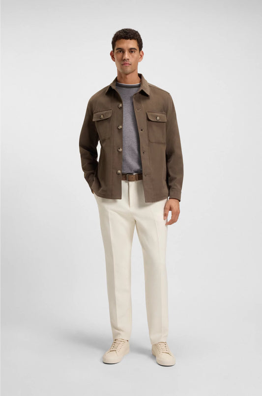 COTTON-PIQUE T-SHIRT WITH LOGO DETAIL