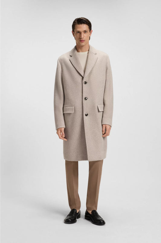 FORMAL COAT IN CASHMERE AND VIRGIN WOOL
