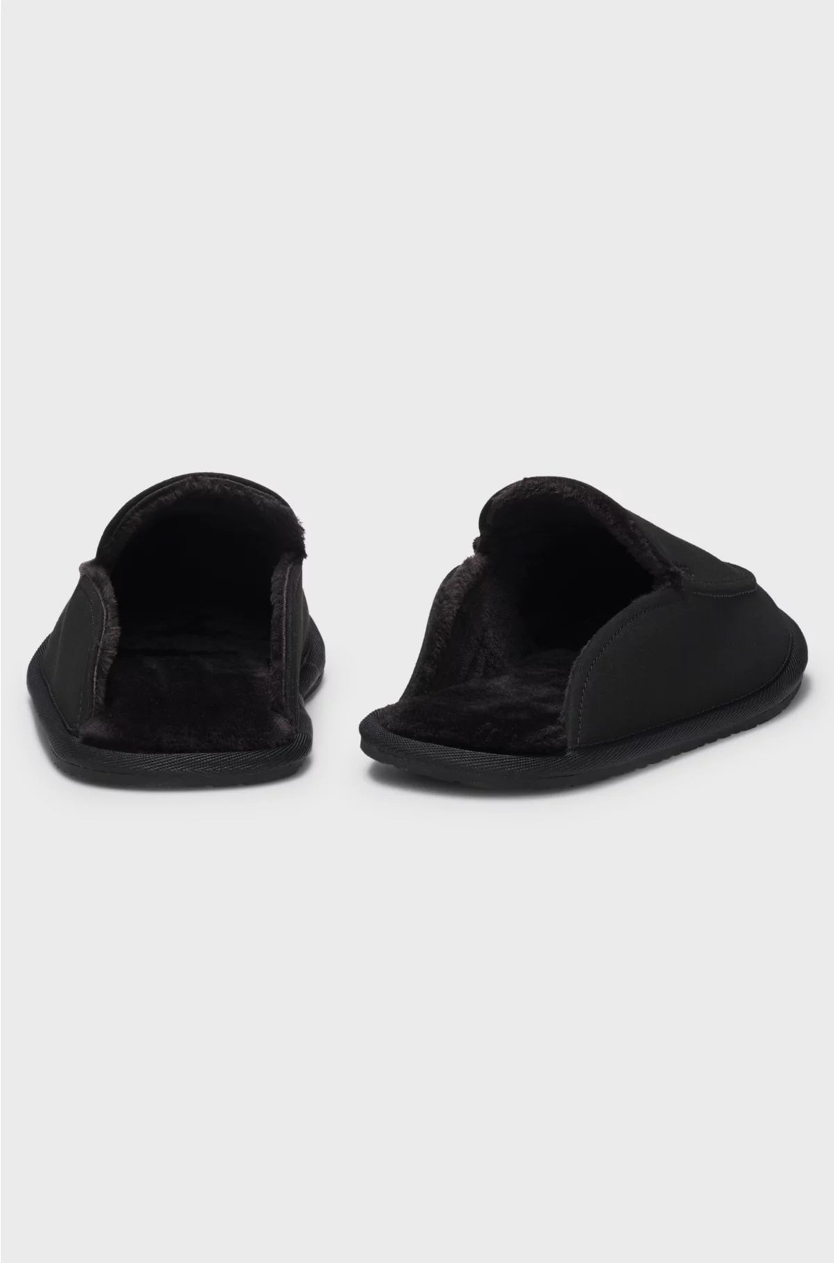 MICROFIBRE SLIPPERS WITH RUBBER SOLE