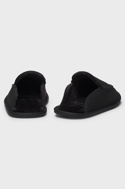 MICROFIBRE SLIPPERS WITH RUBBER SOLE