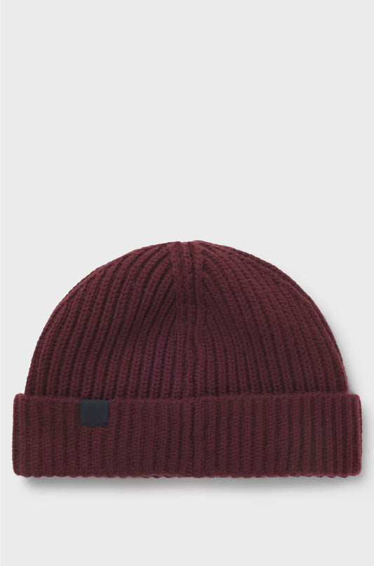 BEANIE HAT IN VIRGIN WOOL AND CASHMERE