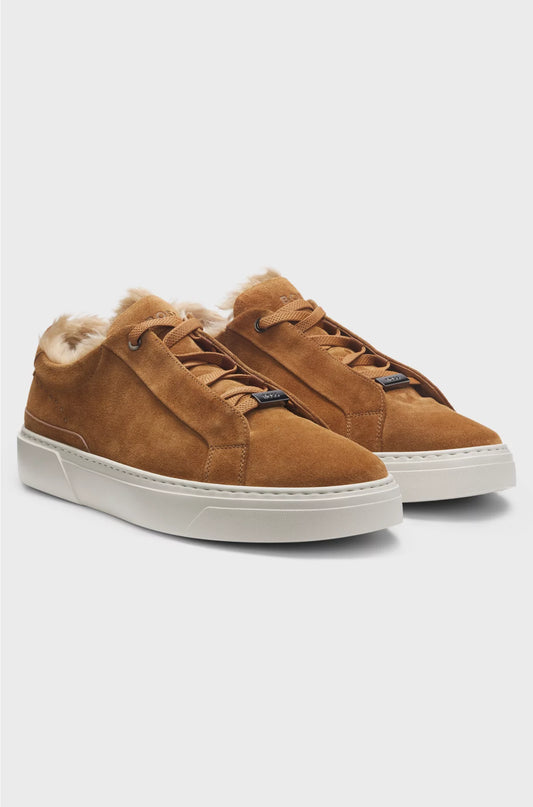 GARY SUEDE TRAINERS WITH MOHAIR LINING