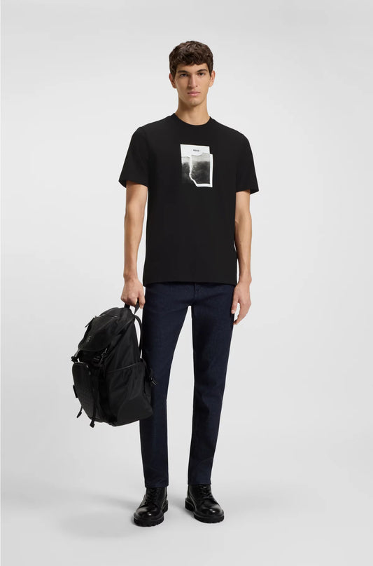 COTTON-JERSEY T-SHIRT WITH PRINTED ARTWORK