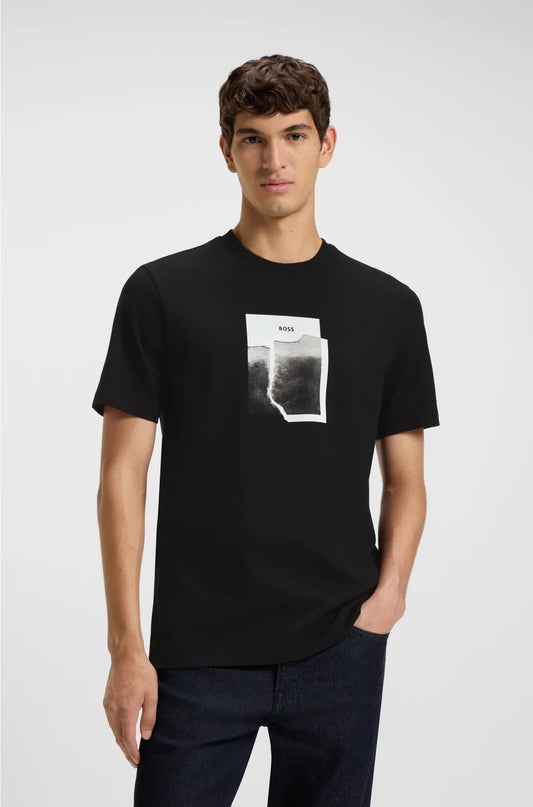 COTTON-JERSEY T-SHIRT WITH PRINTED ARTWORK