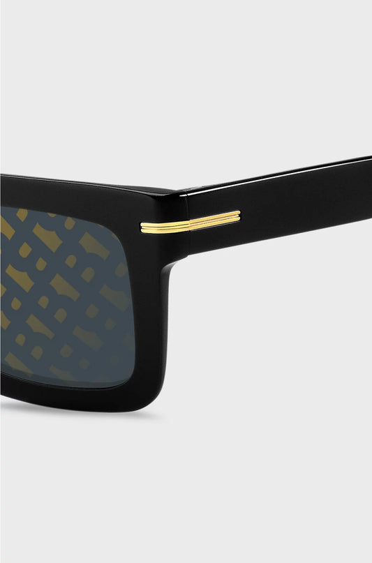 ACETATE SUNGLASSES WITH SIGNATURE HARDWARE DETAIL