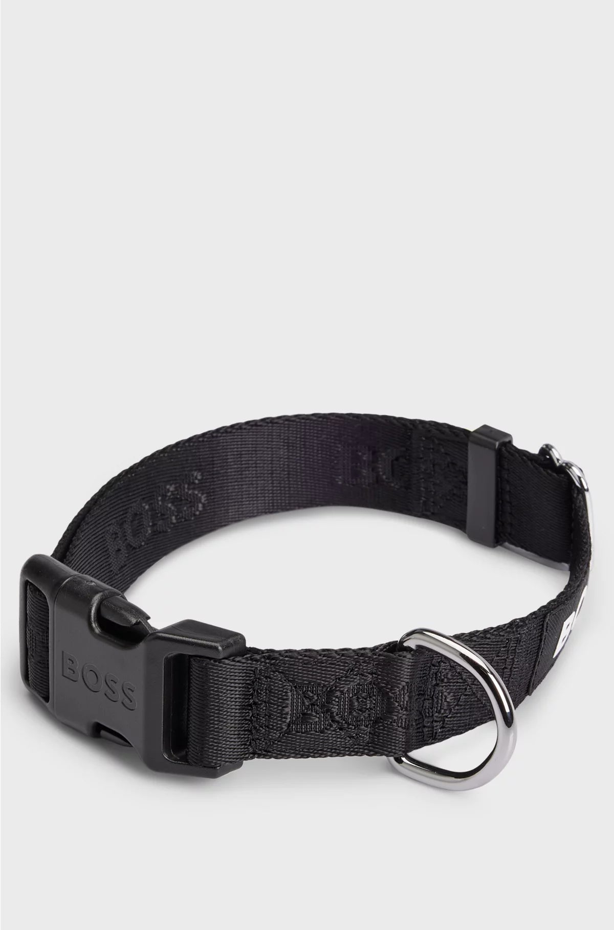 DOG COLLAR WITH JACQUARD LOGO DETAILING