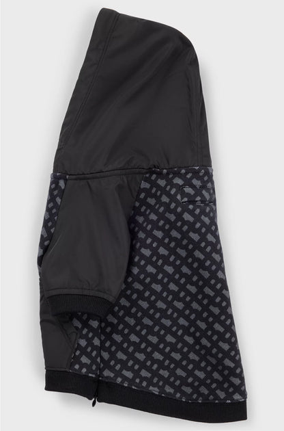 DOG HOODIE WITH MONOGRAM PATTERN