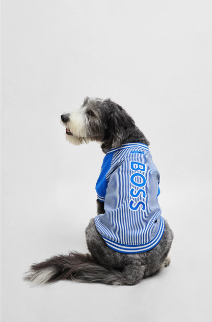 DOG BOMBER JACKET WITH EMBROIDERED LOGO