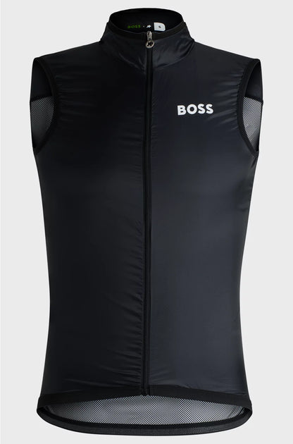 PACKABLE WIND VEST WITH BREATHABLE MESH BACK